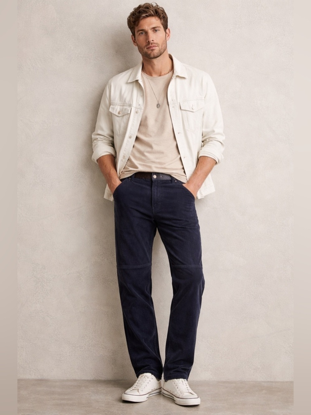 ZADIG & VOLTAIRE Navy Pio Corduroy Trousers